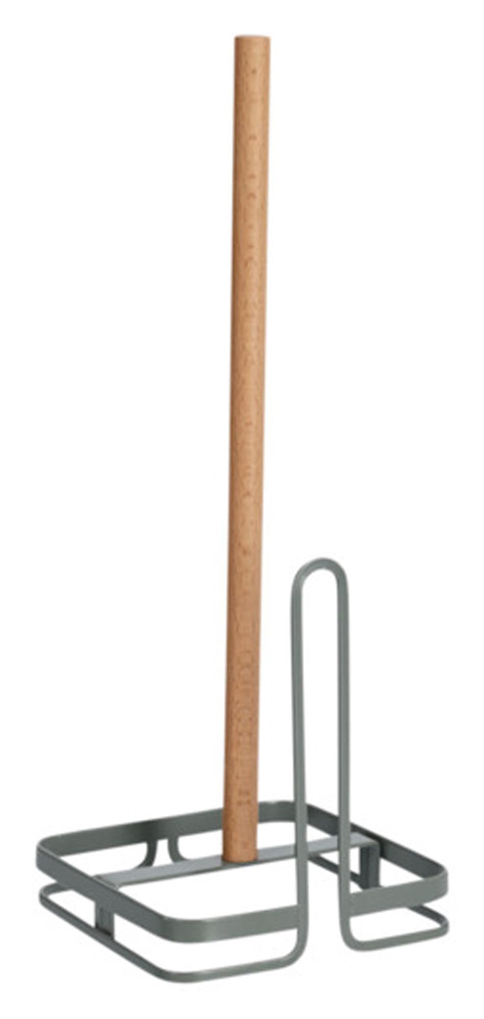 Entdecken Sie den ZELLER Küchenrollenhalter aus Metall und Buche in Salbei. Praktisch, stilvoll und ideal für jede Küche. Maße: 13x13x35 cm.