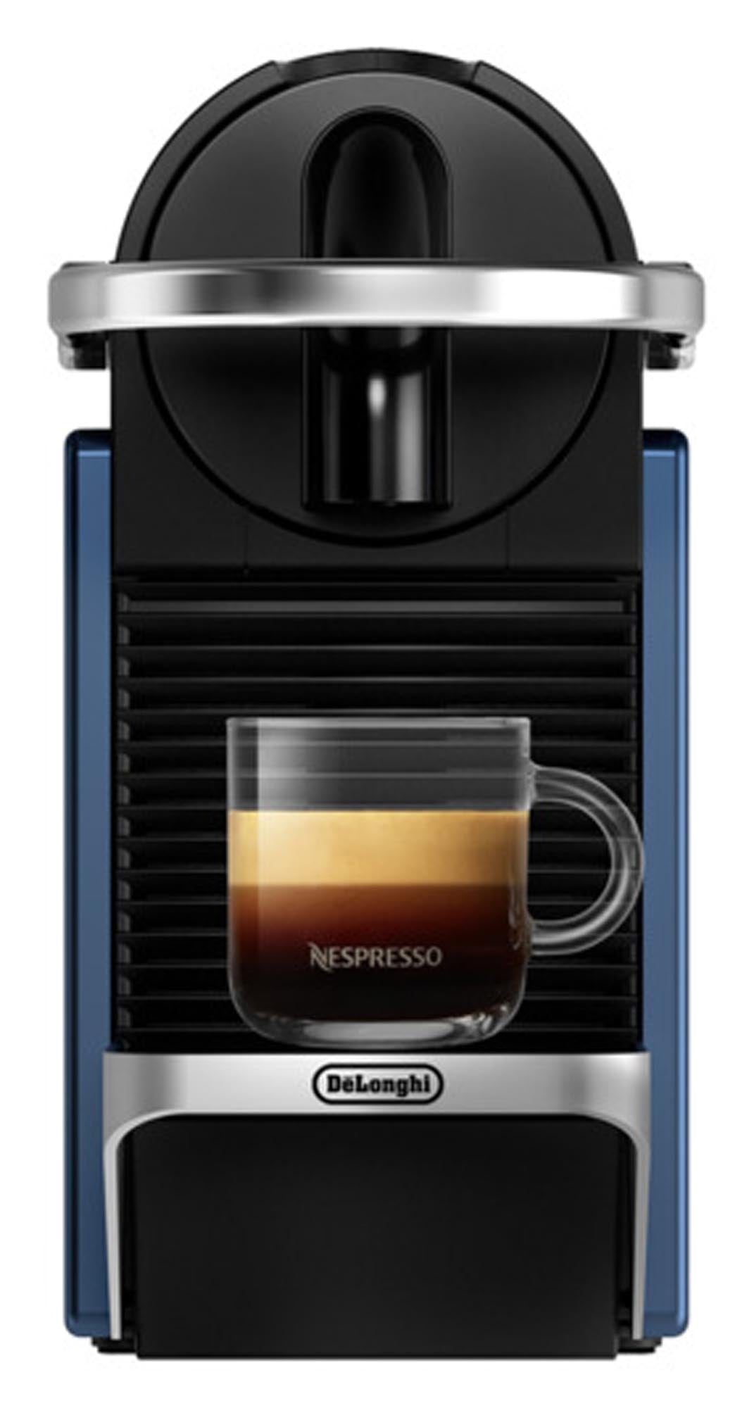 DELONGHI Nespresso Kaffeemaschine Pixie blau in Blau präsentiert im Onlineshop von KAQTU Design AG. Küchengerät ist von DELONGHI