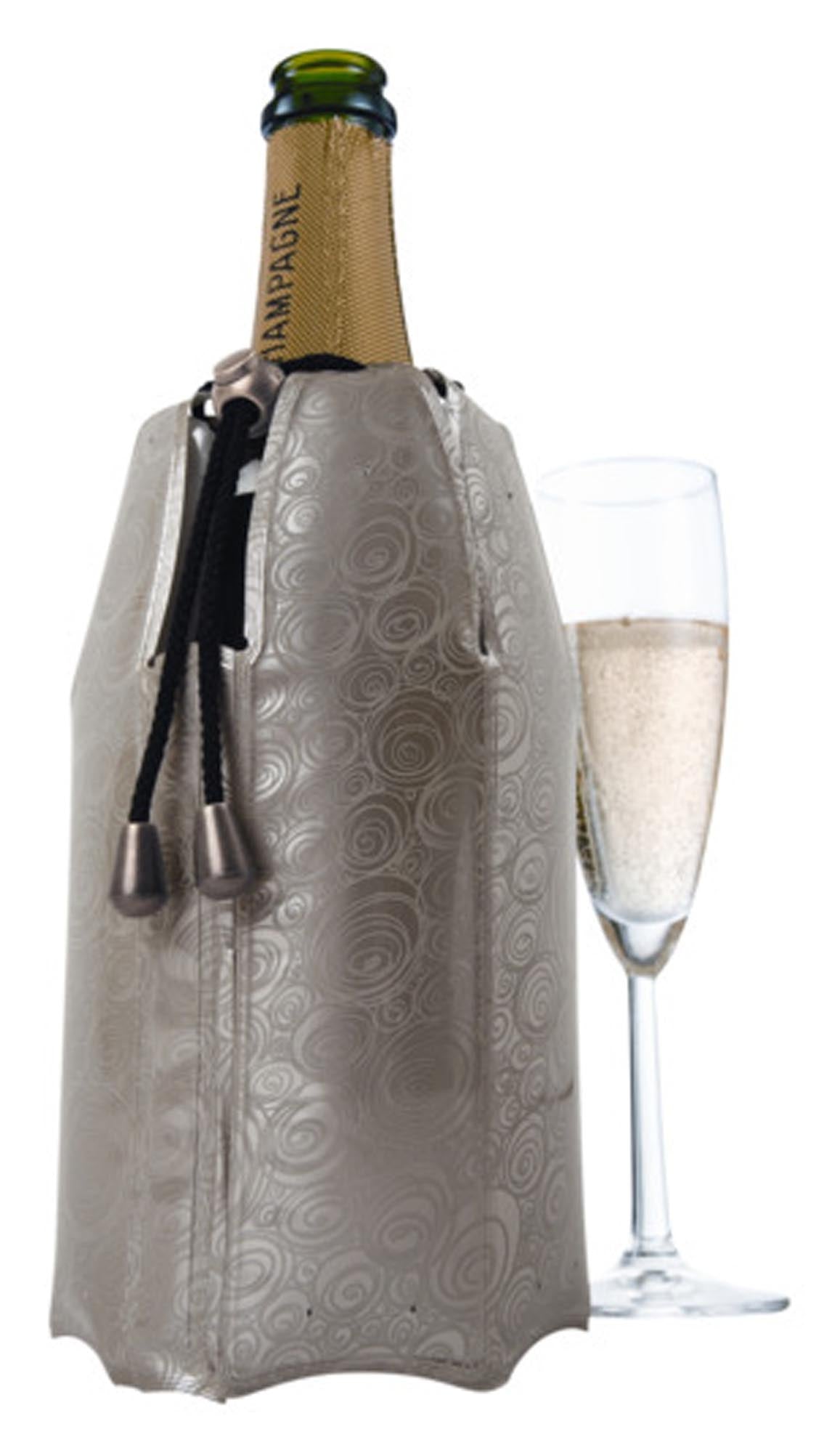 Stilvolle VACUVIN Kühlmanschette für perfekt gekühlten Champagner.