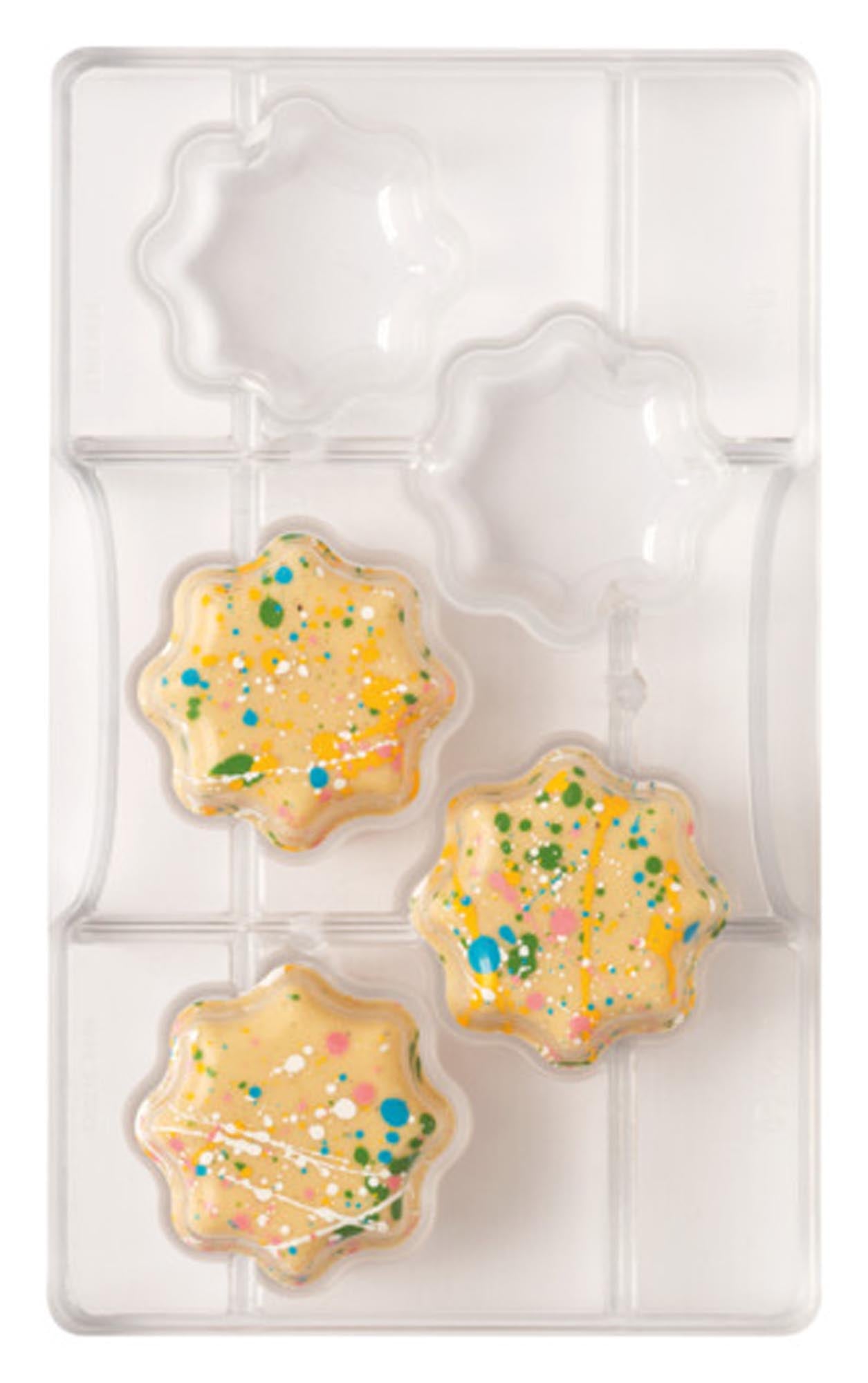 Entdecken Sie die DECORA Profi-Pralinen-Schokoladenform für kleine Blumen. Ideal für kreative Pralinen, einfach zu reinigen und perfekt für jeden Anlass!