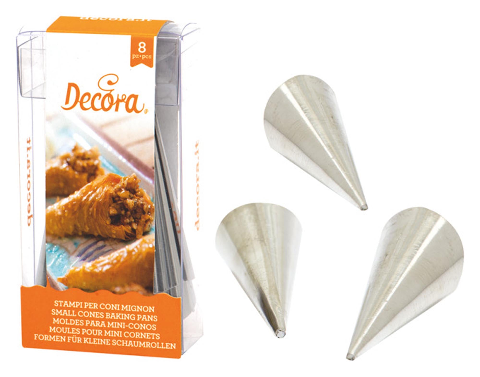 Entdecken Sie die DECORA Cornetspitzen Mini (8 Stück) für präzise Tortendekoration. Ideal für Sahne, Schokolade und kreative Backprojekte!