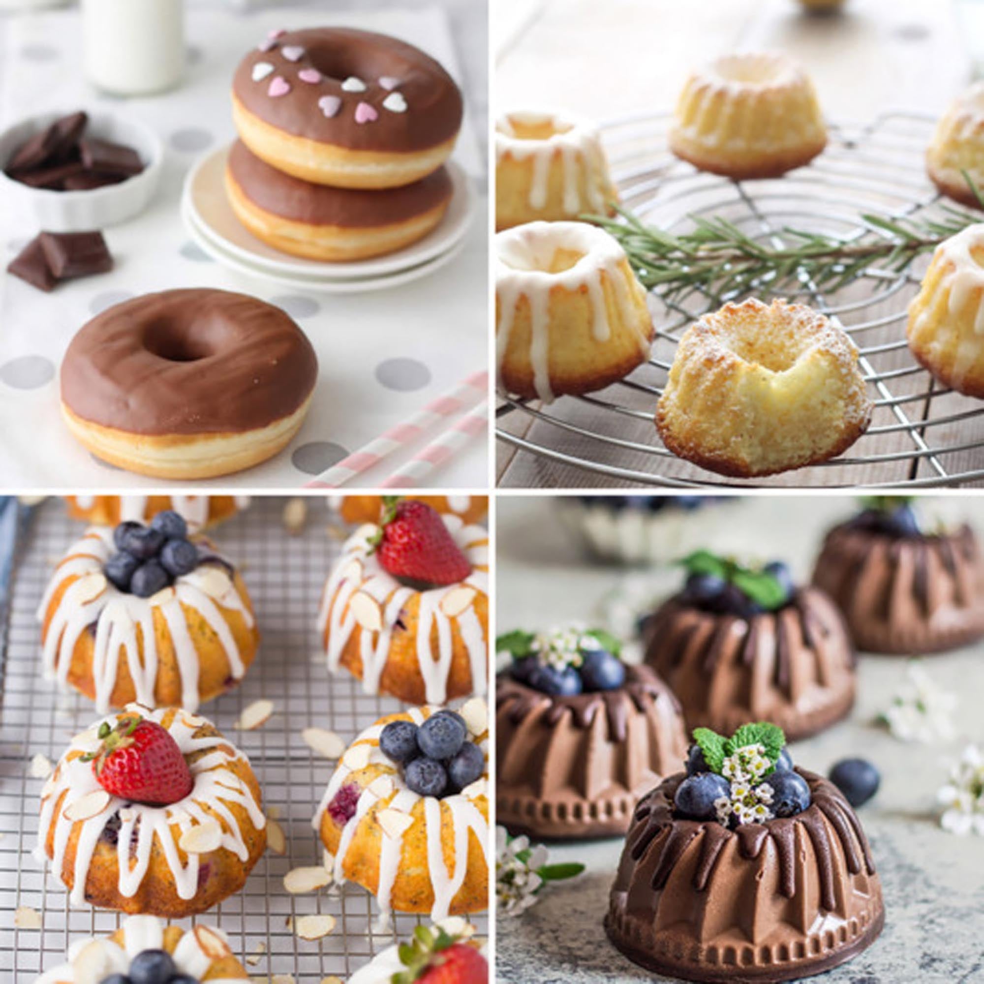 Charmantes Backblech Herzen 6er von DECORA: Perfekt für herzförmige Leckereien, antihaftbeschichtet, 7,5x2,3 cm, ideal für Valentinstag.