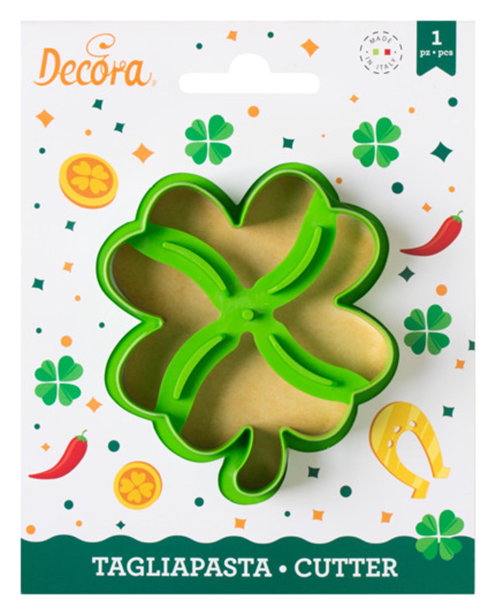 Kleeblatt-Ausstecher von DECORA: Perfekt für Kekse & Deko. Hochwertiger Edelstahl, präzise & langlebig. Ideal für festliche Anlässe.