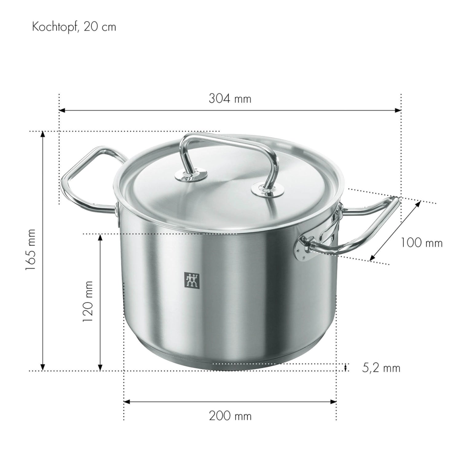 Hochwertiges 4-teiliges Kochtopfset von Zwilling Twin Classic, ideal für vielseitige Kochtechniken und ansprechendes Küchendesign.