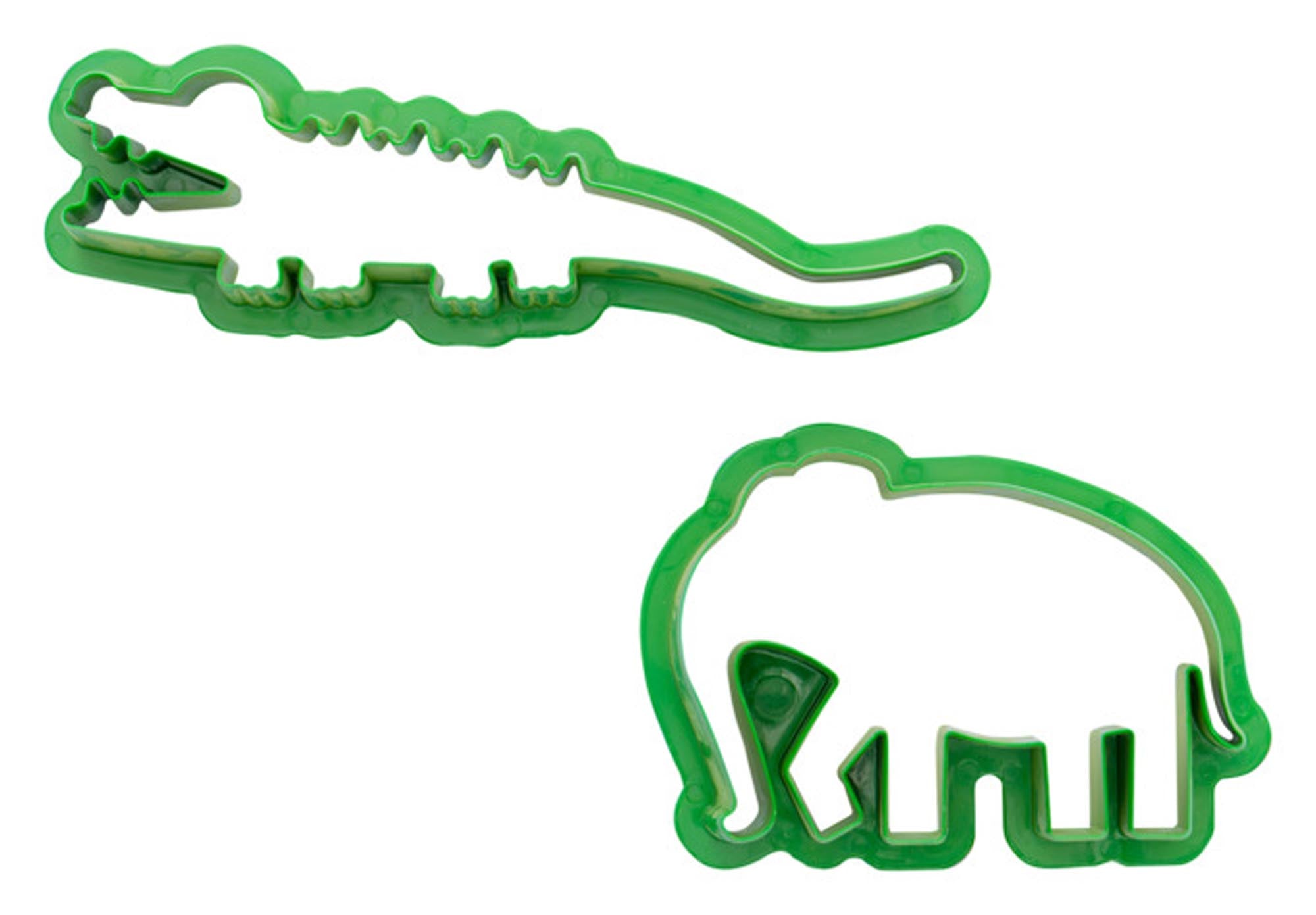 Entdecken Sie das DECORA Ausstecher-Set 2er Krokodil & Elefant. Ideal für kreative Backideen, langlebig und einfach zu reinigen. Perfekt für Kindergeburtstage!