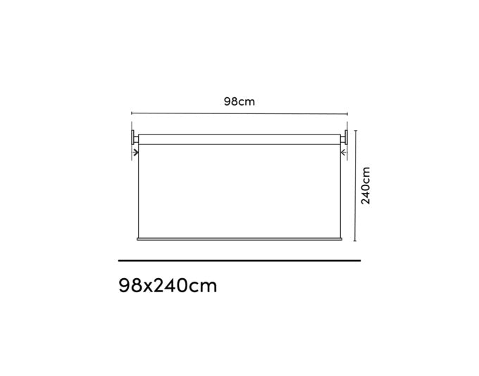 Entdecken Sie das PLATINUM SUN & SHADE Rollo Coolfit grey 240x98 cm – idealer Sonnenschutz für Ihre Terrasse. Hochwertiges HDPE-Gewebe sorgt für Schatten und Luftzirkulation.