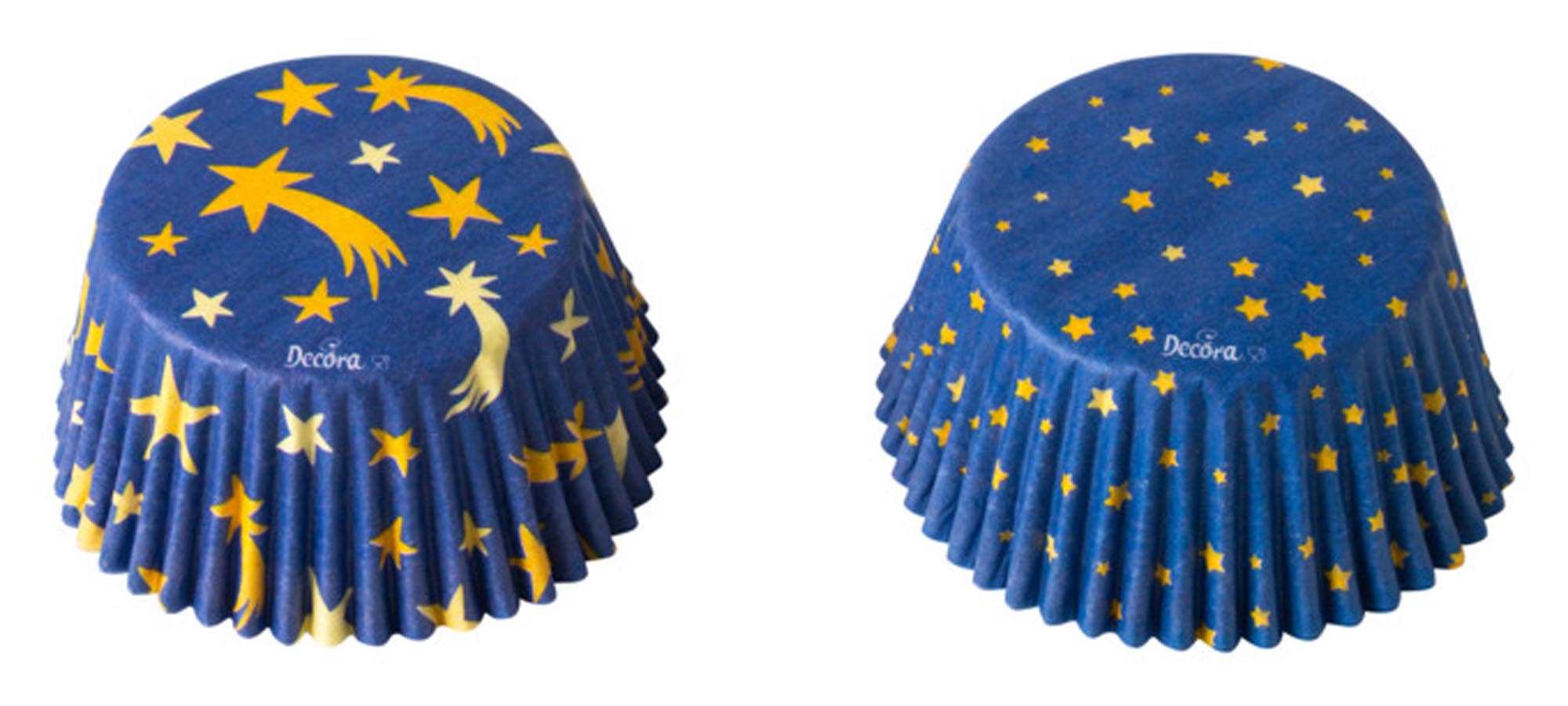 Festliche Papier-Backförmchen von DECORA, ideal für Muffins & Cupcakes. 36 Stück, ø 5x3.2 cm, fett- & wasserabweisend.