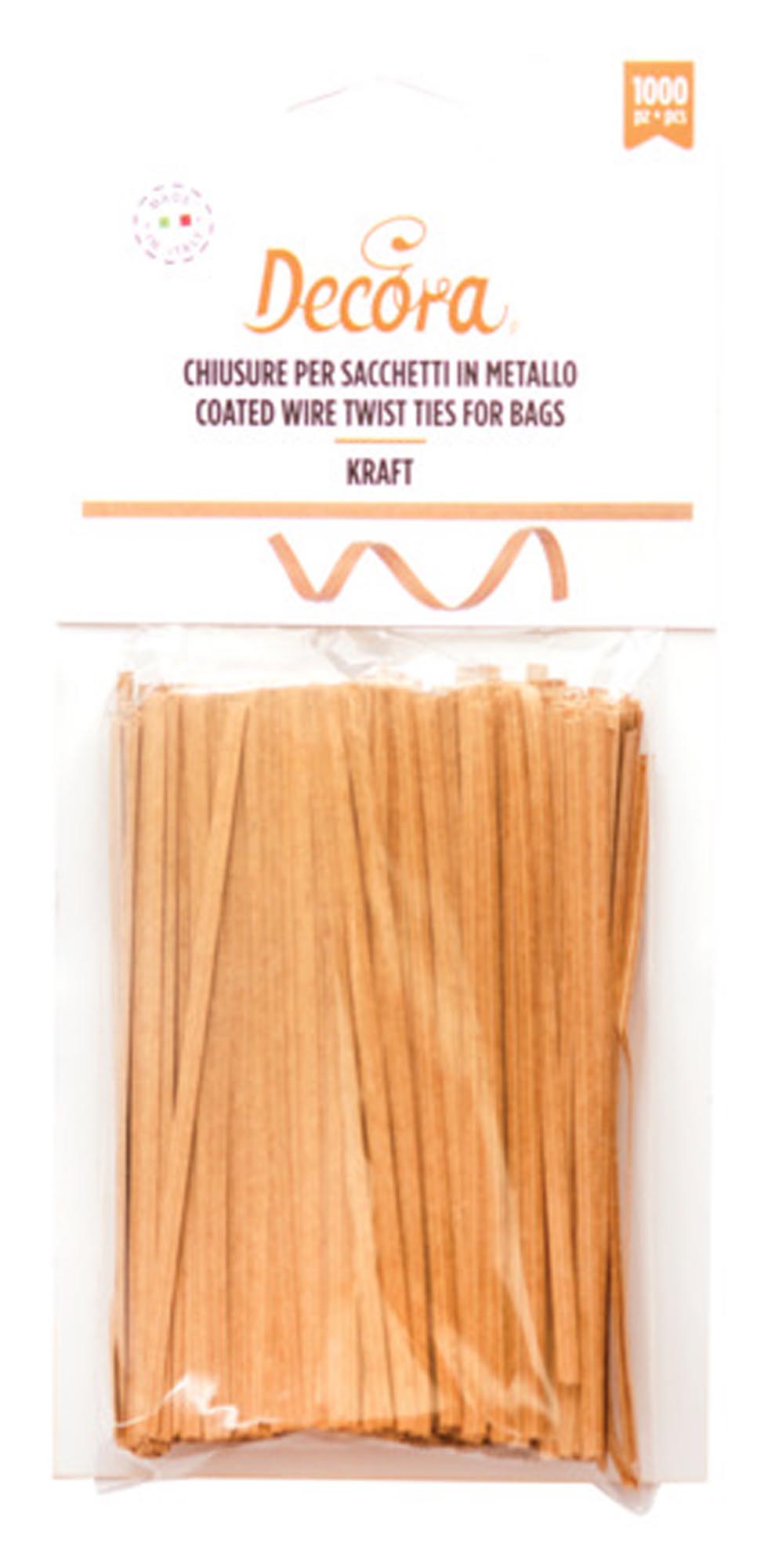 Entdecken Sie die DECORA Beutelverschlüsse (1000 Stück, 12x0.3 cm) für frische Lebensmittel und Ordnung in Ihrer Küche. Wiederverwendbar und vielseitig!