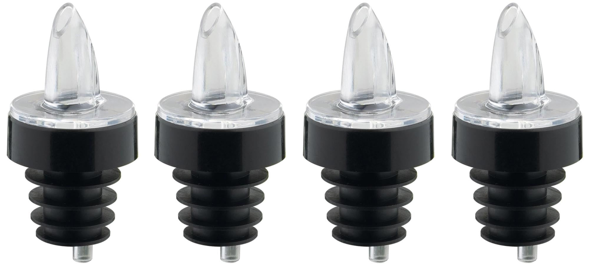 Entdecken Sie die 4 Stk. Jet-Pour Ausgiesser von Westmark für präzises Ausgießen von Cocktails und Säften. Transparent, langlebig und universell einsetzbar!