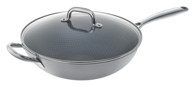 KISAG Wokpfanne Kyoto mit Glasdeckel ø 32 cm in präsentiert im Onlineshop von KAQTU Design AG. Topf ist von KISAG