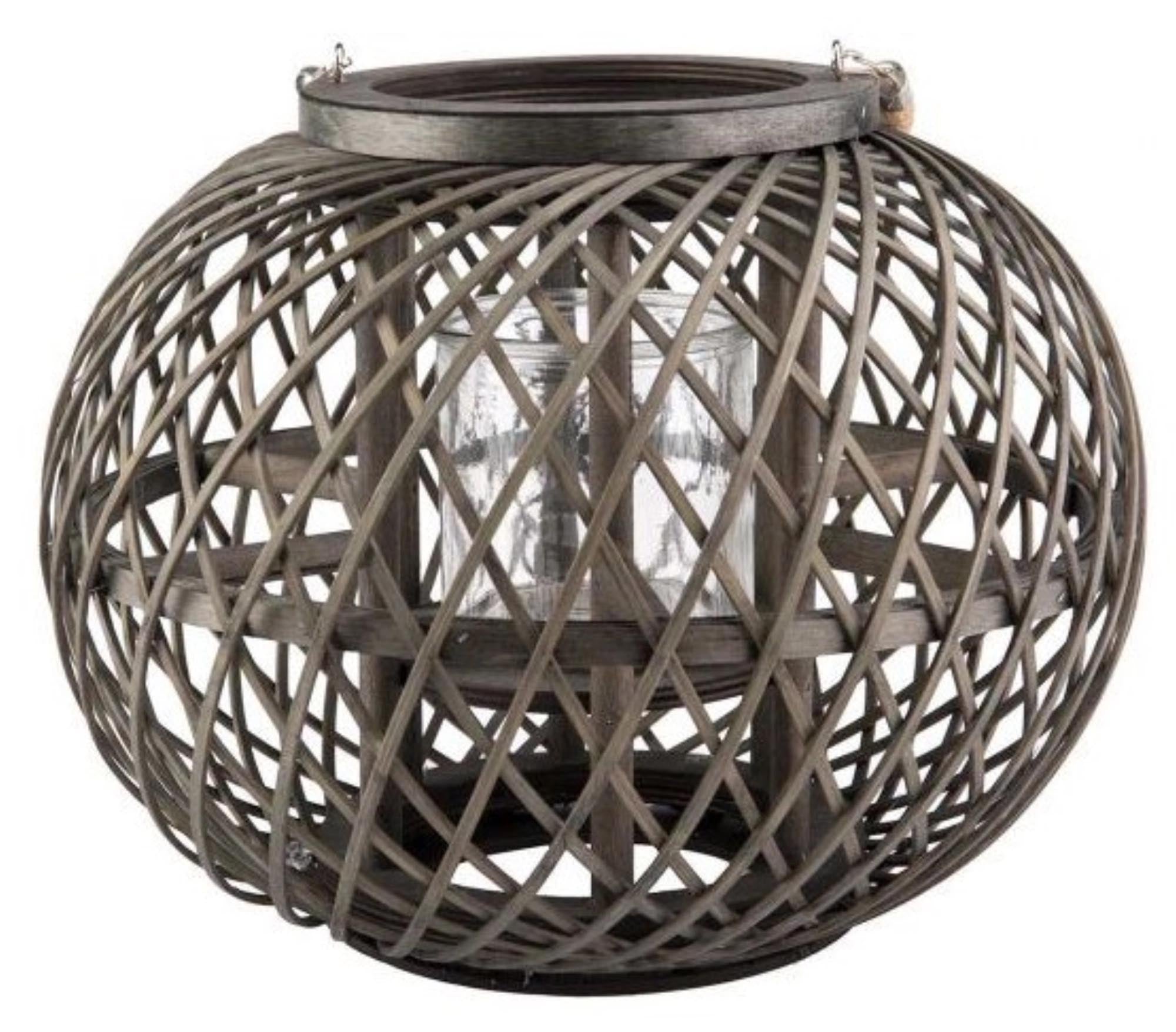 Stilvolle Laterne in Dunkelgrün, 32x32x26cm, aus Holz. Perfekt für gemütliche Beleuchtung drinnen und draussen. Cosy & Trendy.