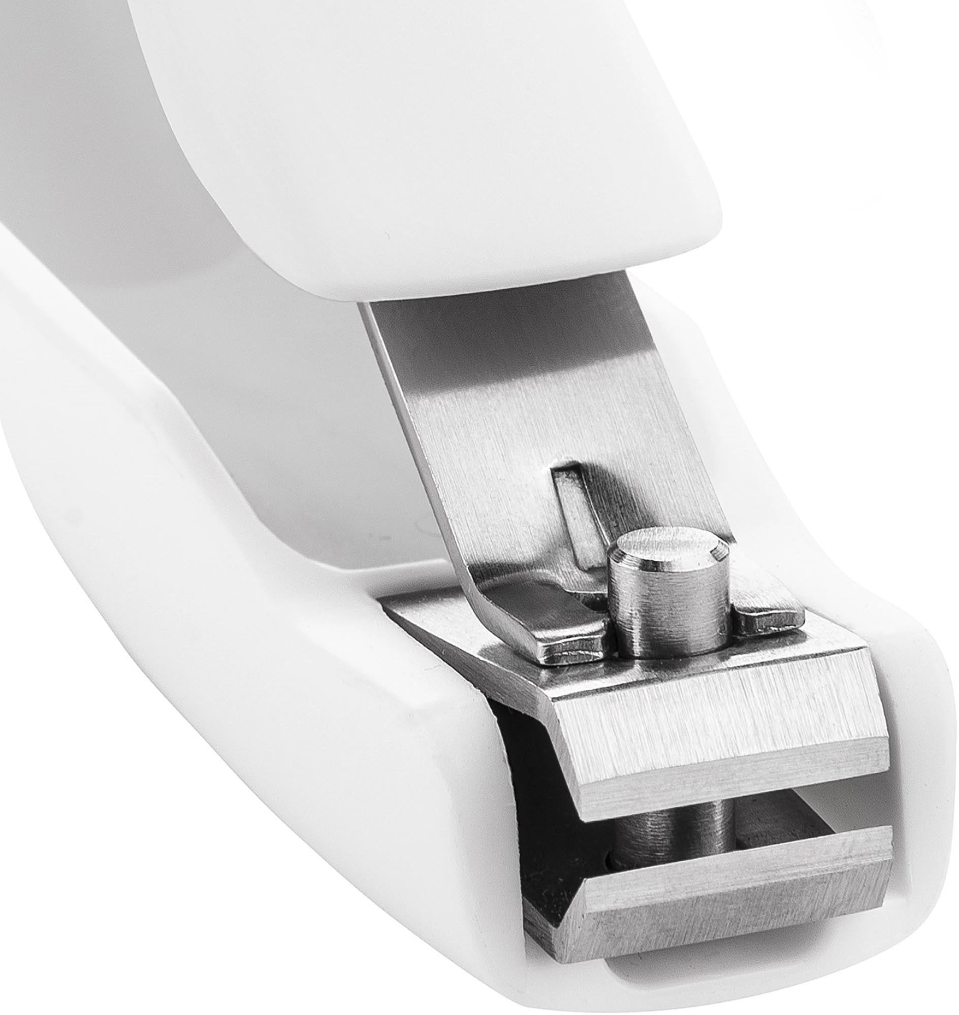 Präziser Zwilling Fussnagelknipser, weiss, mit praktischem Nagelfang.