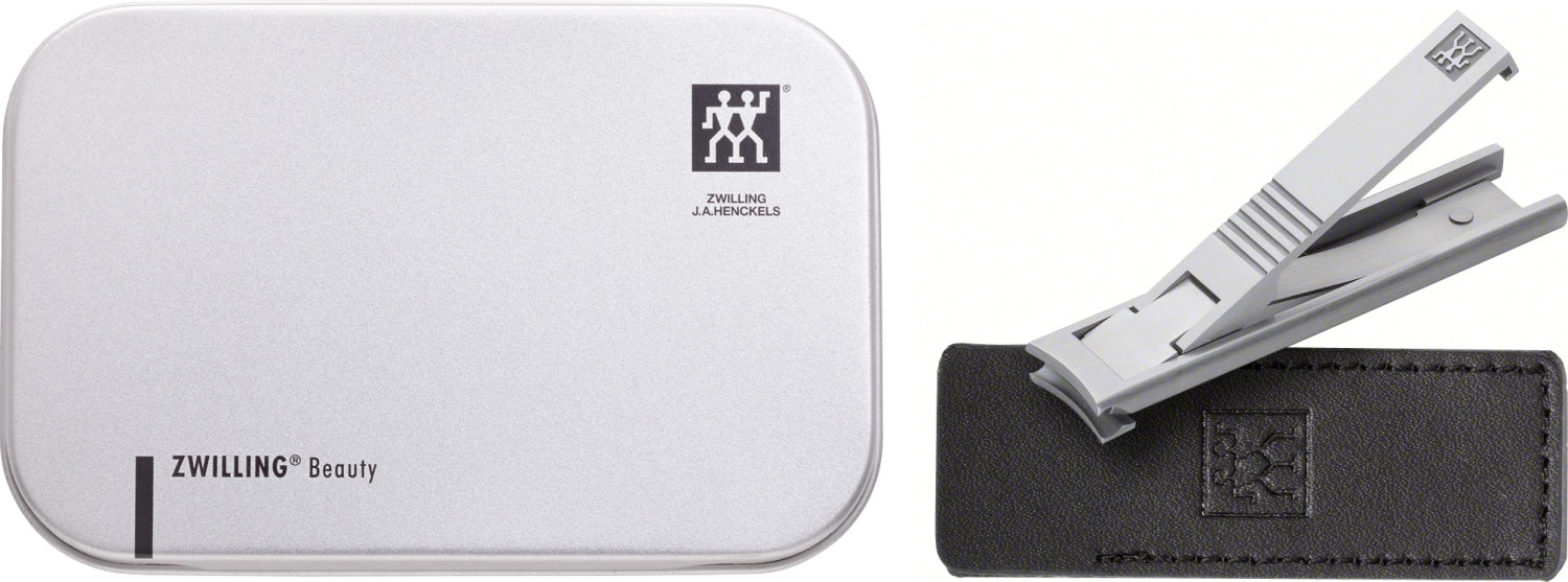 Hochwertiger Nagelknipser TWIN S von Zwilling, 60 mm, aus rostfreiem Edelstahl. Perfekt für präzise Nagelpflege und stilvolle Geschenkverpackung.