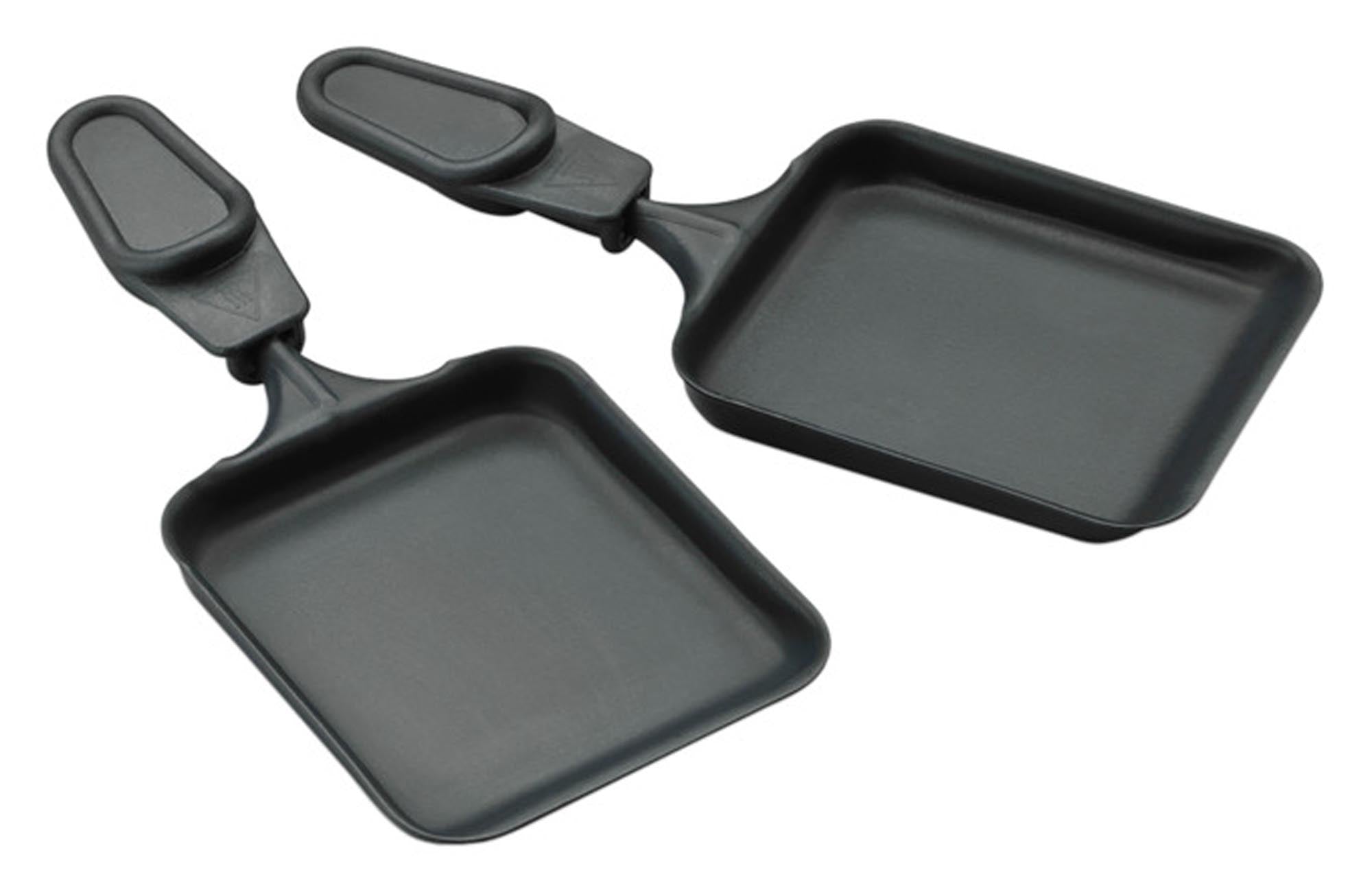 Entdecken Sie die TTM Raclette-Pfännchen im 2er-Set: antihaftbeschichtet, hitzebeständig und ideal für gesellige Raclette-Abende. Perfekt für Käse, Gemüse und mehr!