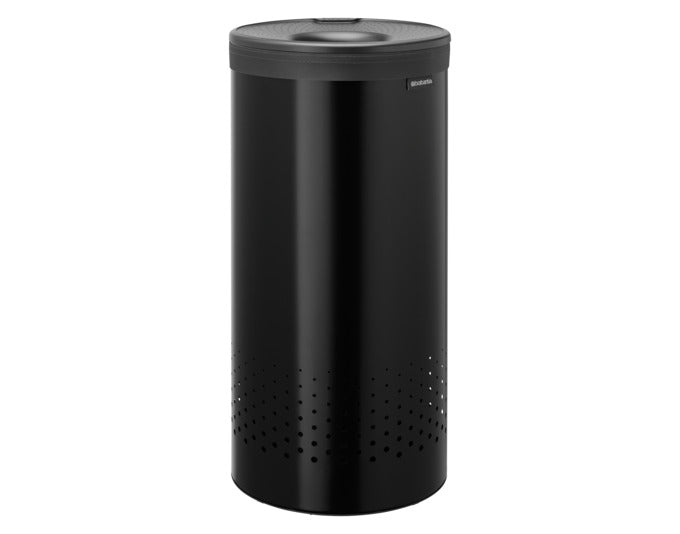BRABANTIA Wäschebox mit Deckel matt black 60 l in präsentiert im Onlineshop von KAQTU Design AG. Wäschekorb ist von BRABANTIA