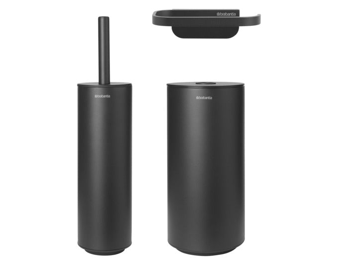 BRABANTIA Toiletten-Set MindSet 3-teilig mineral infinite grey in präsentiert im Onlineshop von KAQTU Design AG. Badzubehör ist von BRABANTIA