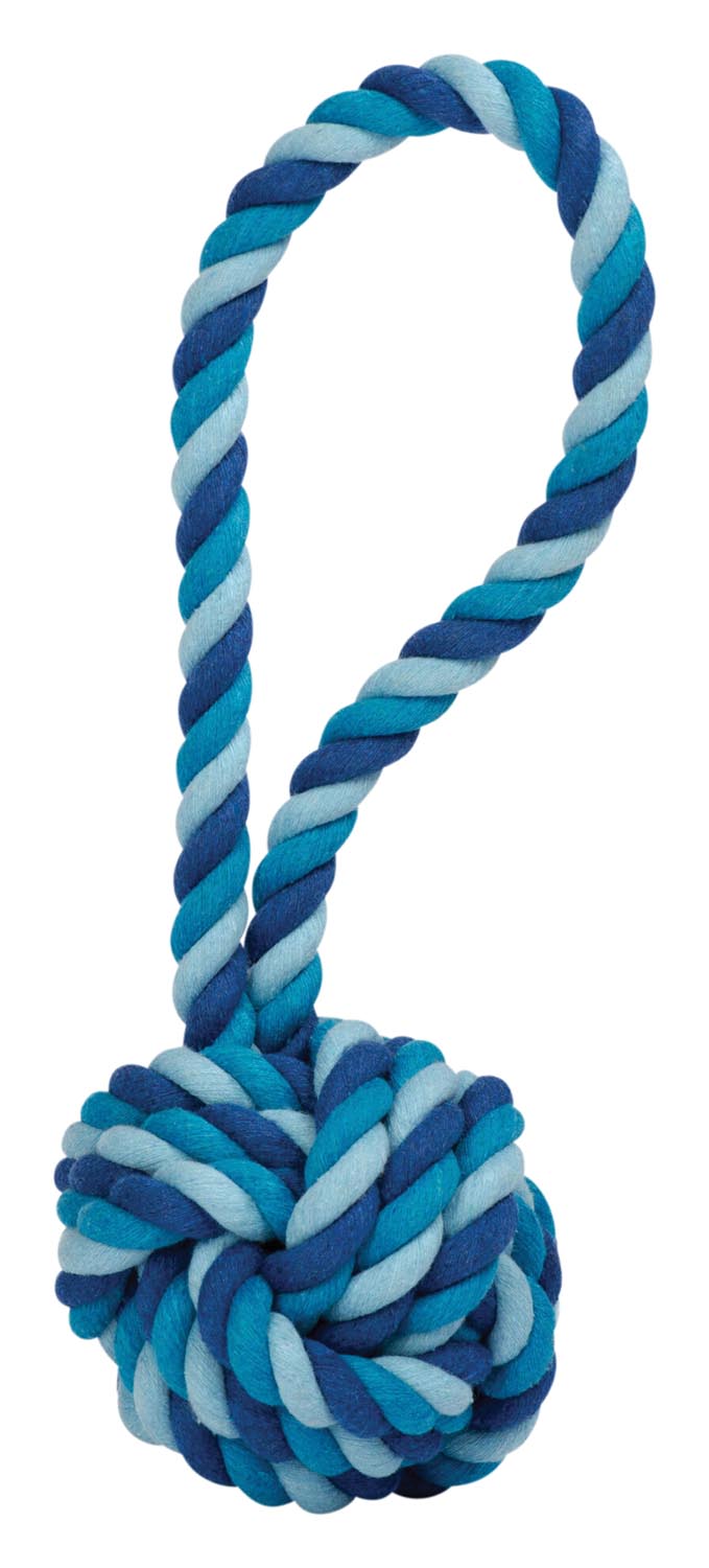 Der LABONI Schleuderball Maxi in leuchtendem Rot ist ideal für große Hunderassen. Robuste Baumwolle sorgt für sicheres Spielvergnügen und fördert die Aktivität.