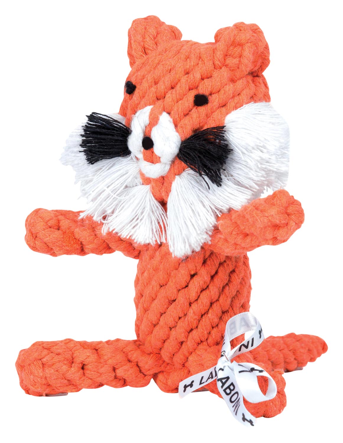 Entdecken Sie das LABONI Spielzeug Timothy Tiger aus 100% Baumwolle. Robust, umweltfreundlich und ideal für Kauen, Apportieren und Kuscheln!