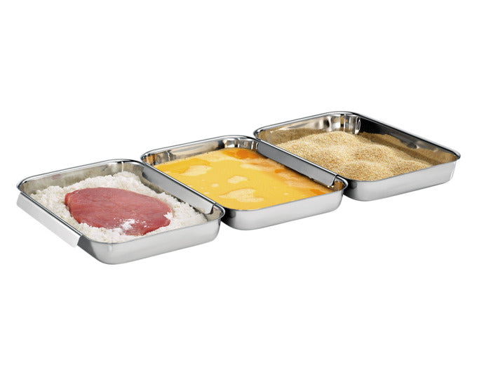 KÜCHENPROFI Panier-Set 3-teilig Inox 22x15x3cm in präsentiert im Onlineshop von KAQTU Design AG. Schüssel ist von KÜCHENPROFI