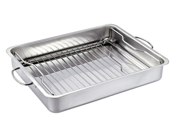 KÜCHENPROFI Grill- und Ofenbräter Style BBQ Inox 3.6 l 34x24x5.5 cm in präsentiert im Onlineshop von KAQTU Design AG. Topf ist von KÜCHENPROFI