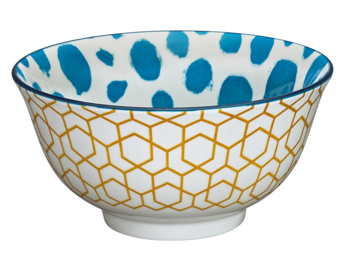 CILIO Bowl Amici Waben Porzellan 500 ml ø 15.5x7 cm in präsentiert im Onlineshop von KAQTU Design AG. Schale ist von CILIO
