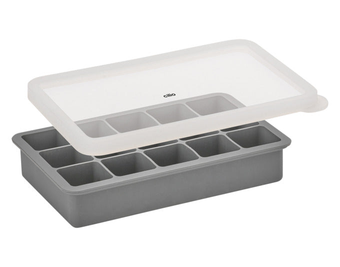 CILIO Eiswürfelform Blocks für 6 Eiswürfel Silikon mit Deckel 17x12x5 cm in präsentiert im Onlineshop von KAQTU Design AG. Barzubehör ist von CILIO