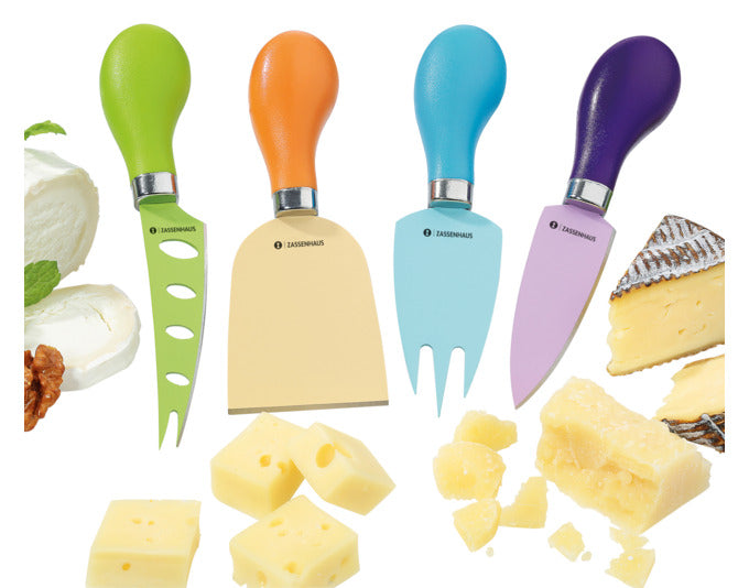 ZASSENHAUS Käsemesser-Set Easy Cut Classic 4-teilig 19x17x3 cm in präsentiert im Onlineshop von KAQTU Design AG. Käsezubehör ist von ZASSENHAUS