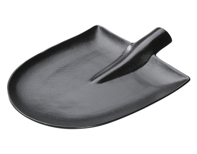 ZASSENHAUS Steak-/Servierteller Schaufel rund Keramik schwarz 30x22 cm in  präsentiert im Onlineshop von KAQTU Design AG. Teller ist von ZASSENHAUS