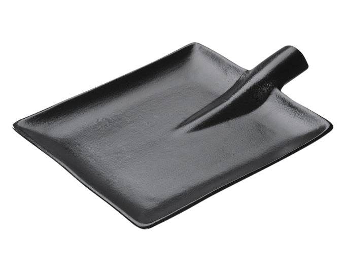 ZASSENHAUS Steak-/Servierteller Schaufel rund Keramik schwarz 30x22 cm in  präsentiert im Onlineshop von KAQTU Design AG. Teller ist von ZASSENHAUS