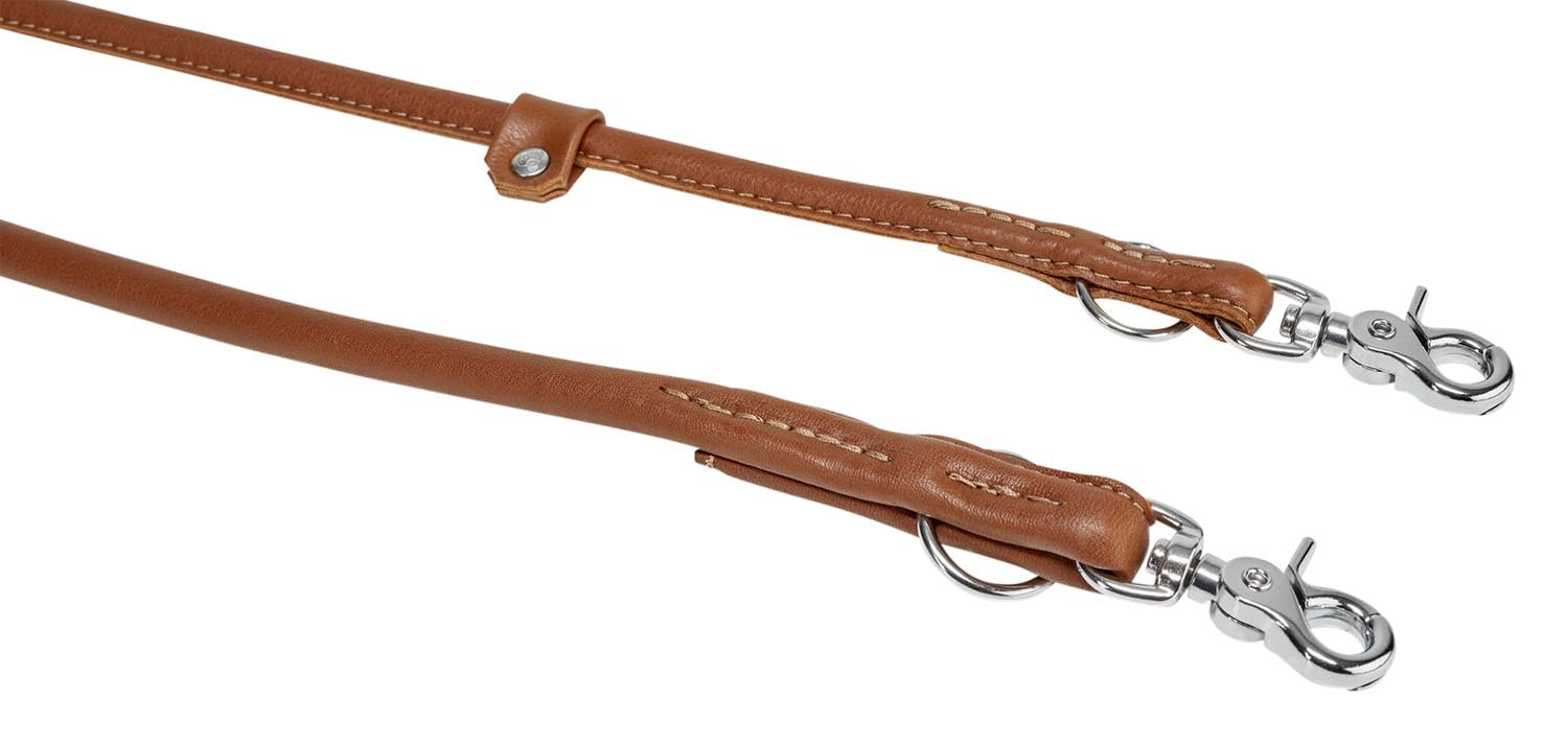 Entdecken Sie die LABONI Rundleine Amici Cognac S: stilvoll, langlebig und ideal für entspannte Spaziergänge mit Ihrem Hund.