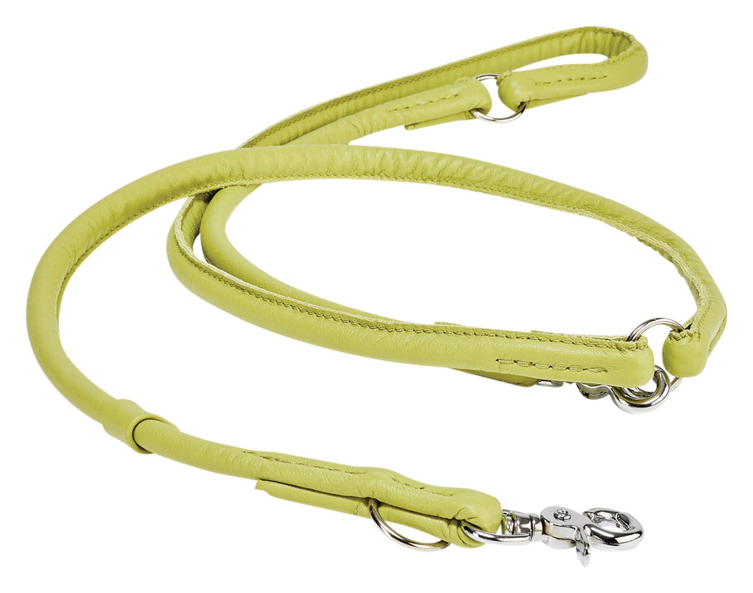 Entdecken Sie die LABONI Rundleine Amici Cognac L – eine stilvolle, handgefertigte Lederleine, die Komfort, Sicherheit und Eleganz für Ihren Hund bietet.