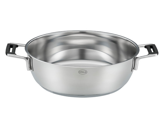 RÖSLE Servierpfanne SilencePro Inox ø 28 cm in  präsentiert im Onlineshop von KAQTU Design AG. Topf ist von RÖSLE