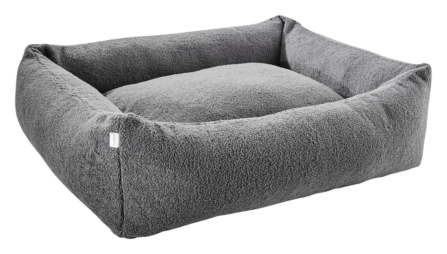Das LABONI Hundebett Classic Teddy Creme M bietet Ihrem Hund einen komfortablen Rückzugsort mit weichem Teddyfell und stabilen Seitenwänden.