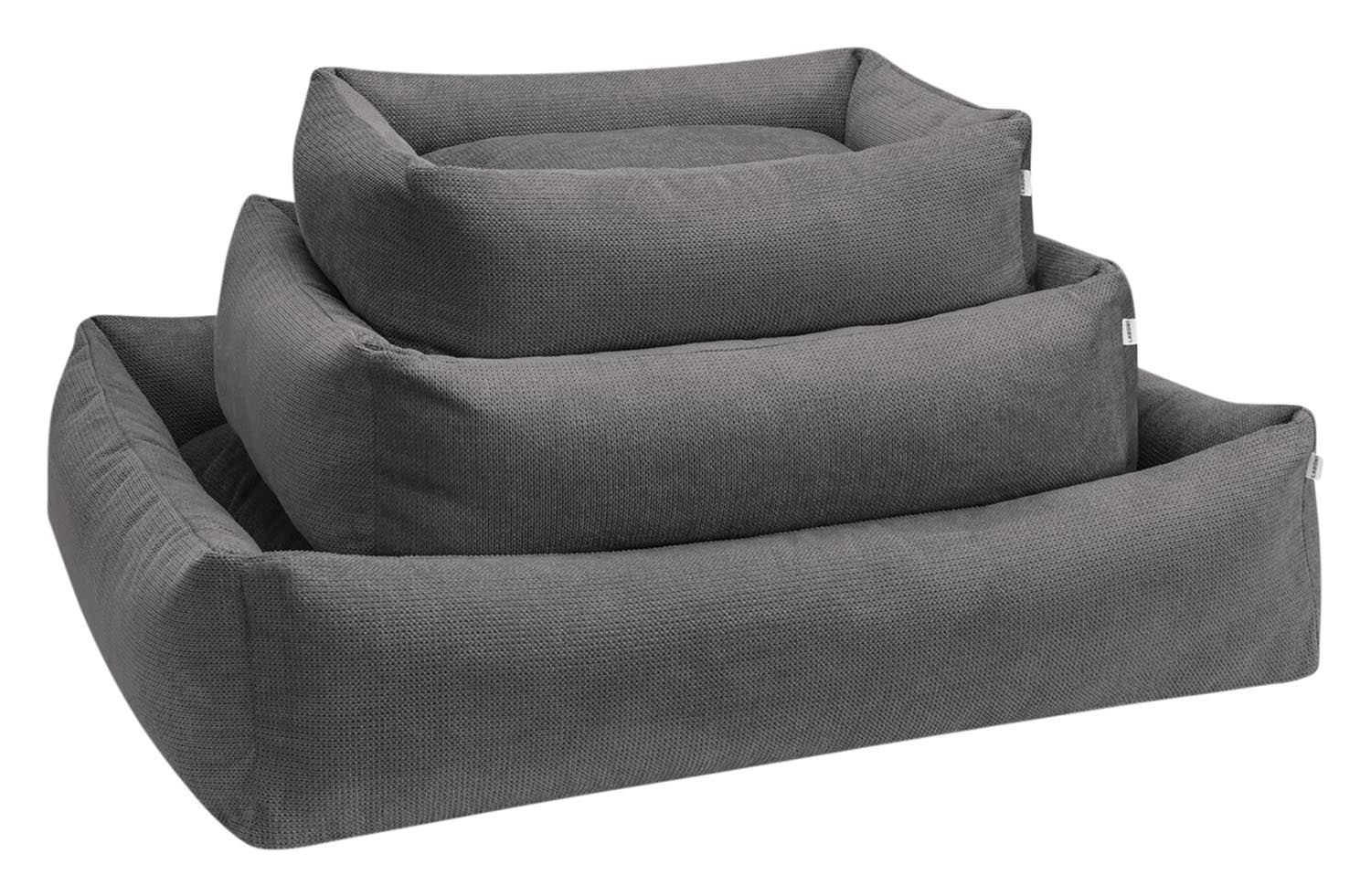 Das LABONI Hundebett Classic Tudor Anthrazit S bietet kleinen Hunden stilvollen Komfort. Mit hypoallergenem Schaum und pflegeleichtem Bezug ist es der ideale Rückzugsort.
