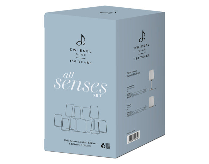 Entdecken Sie das 8-teilige Weinglasset All Senses von ZWIESEL GLAS – ideal für Weinliebhaber, die höchste Ansprüche an Qualität und Design stellen.