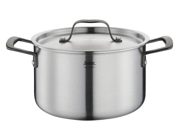 SPRING Kochtopf Gourmet Black 6.5 l ø 24x14 cm in  präsentiert im Onlineshop von KAQTU Design AG. Topf ist von SPRING