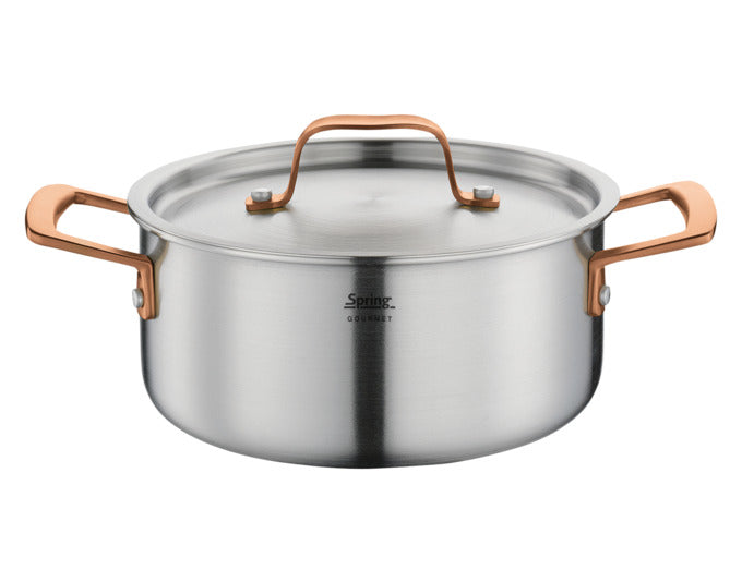 SPRING Bratentopf Gourmet Roségold 2.7 l ø 20x9 cm in  präsentiert im Onlineshop von KAQTU Design AG. Topf ist von SPRING