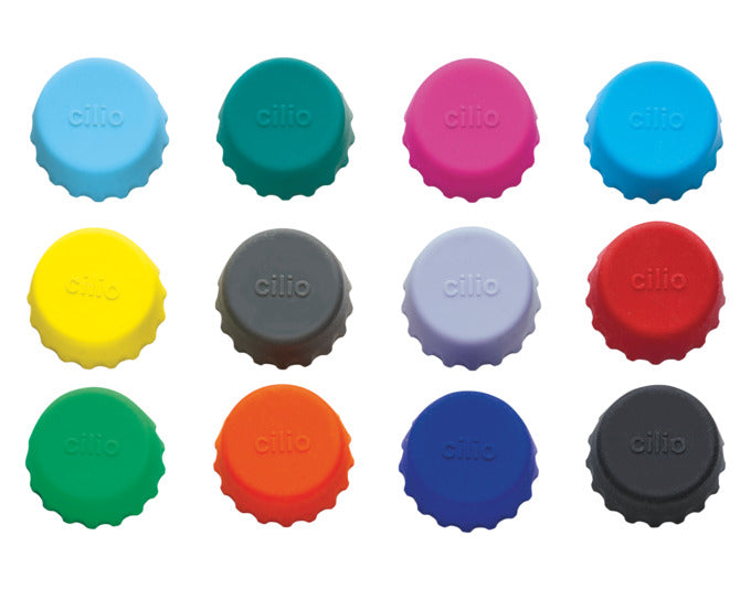 CILIO Kronkorken Salute 12-teilig Silikon Farben assortiert ø 3x1cm in präsentiert im Onlineshop von KAQTU Design AG. Barzubehör ist von CILIO