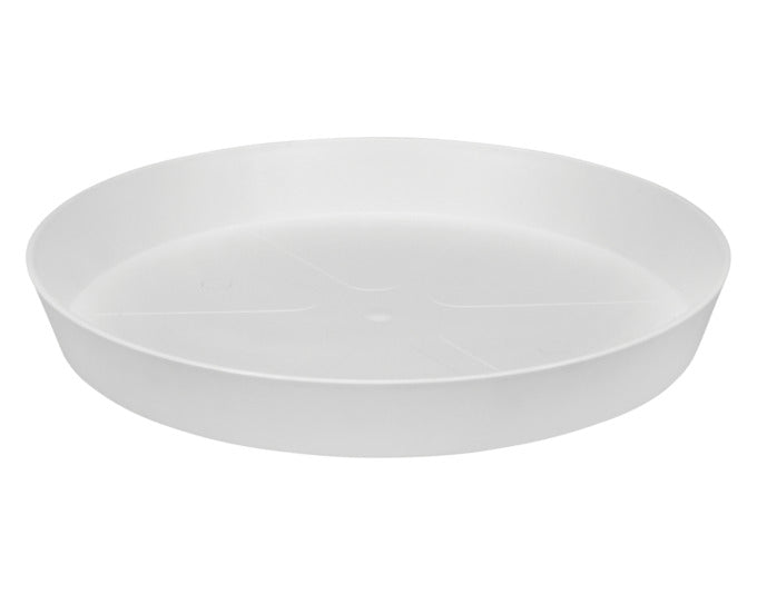ELHO Untersetzer loft urban rund 14 cm seidenweiss in präsentiert im Onlineshop von KAQTU Design AG. Pflanzentopfzubehör ist von ELHO