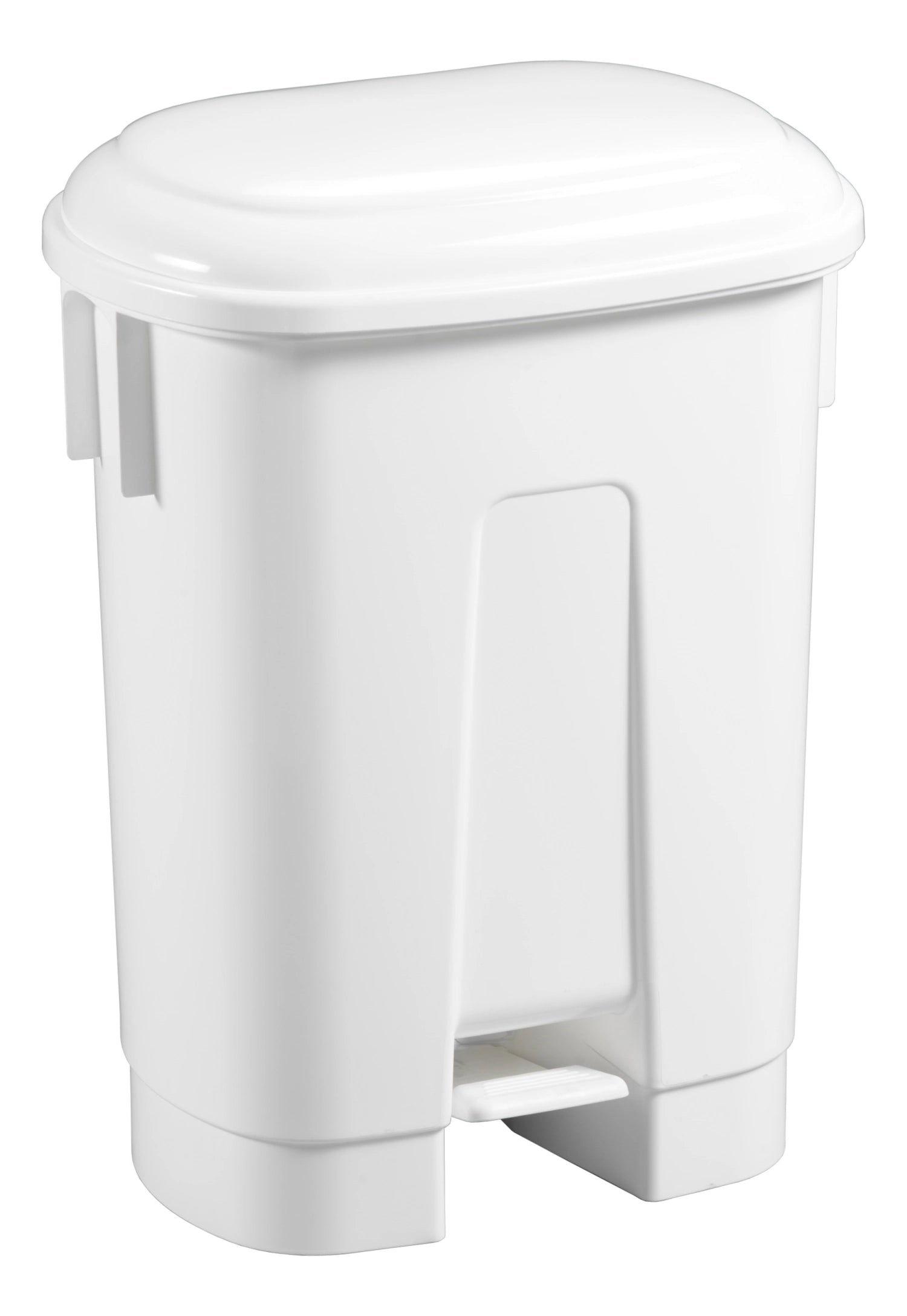 Garbage can with P<tc>eda</tc>l and lid white 60lt 51x37 H67cm