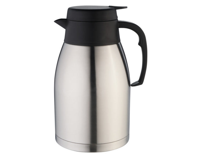 EVA Isolierkanne Edelstahl schwarz unzerbrechlich 2 l in präsentiert im Onlineshop von KAQTU Design AG. Küchenhelfer ist von EVA