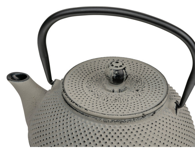 Entdecken Sie die BREDEMEIJER Teekanne Jang in elegantem Grau. Mit 1.1 l Fassungsvermögen vereint sie traditionelles Design und moderne Funktionalität für perfekten Teegenuss.
