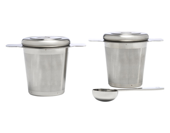BREDEMEIJER Teefilter 2 Stück Inox mit Masslöffel in präsentiert im Onlineshop von KAQTU Design AG. Küchenhelfer ist von BREDEMEIJER