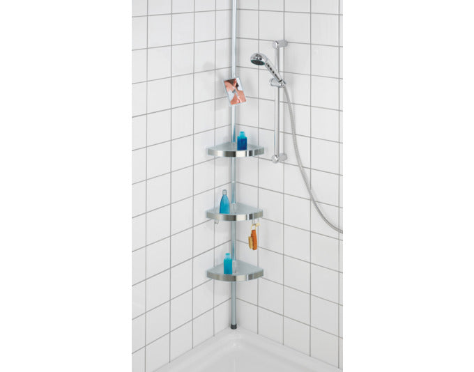 Entdecken Sie das WENKO Teleskop-Duscheckregal Premium – die elegante Lösung für Ihre Duschutensilien. Höhenverstellbar, rostfrei und ohne Bohren montierbar!