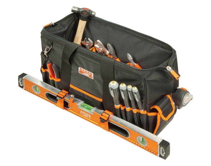 Entdecken Sie die BAHCO Werkzeugtasche leer – robust, funktional und ideal für Profis und Heimwerker. Perfekte Organisation für Ihre Werkzeuge!