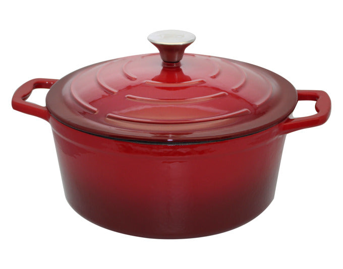 ELO Bräter Gusseisen rot creme emailliert 4.2 l ø 26 cm in  präsentiert im Onlineshop von KAQTU Design AG. Topf ist von ELO