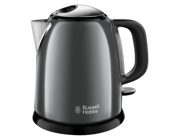 RUSSEL HOBBS Wasserkocher 24993-70 Colours Plus Mini storm grey 1 l in  präsentiert im Onlineshop von KAQTU Design AG. Küchengerät ist von RUSSEL HOBBS