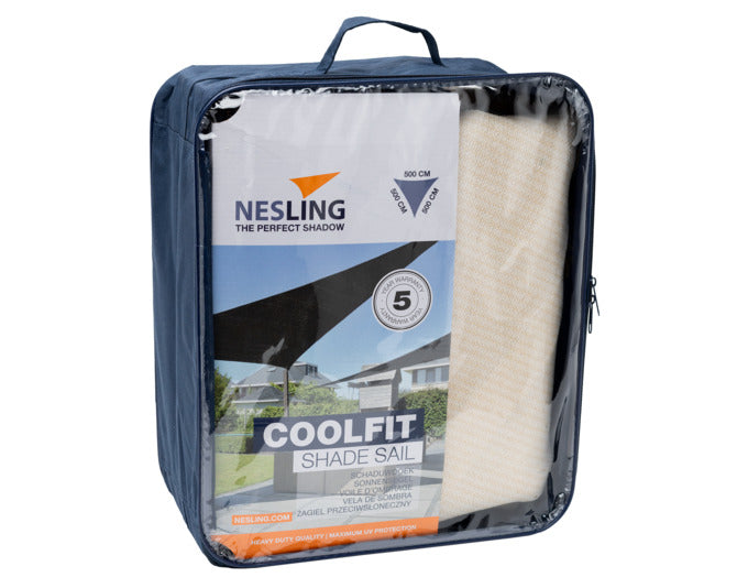 NESLING Sonnensegel Coolfit Triangle off white 500x500x500 cm in  präsentiert im Onlineshop von KAQTU Design AG. Sonnenschirm ist von PLATINUM SUN & SHADE