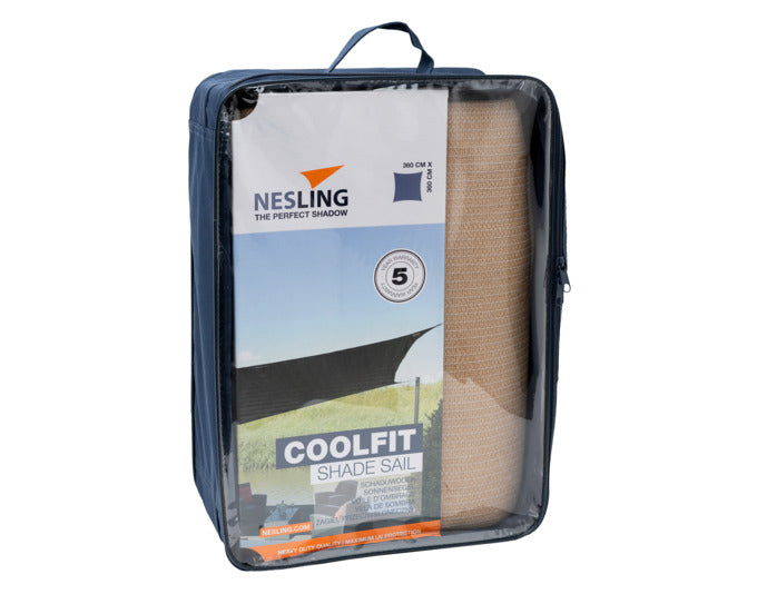 NESLING Sonnensegel Coolfit Rectangule sand 360x360x360x360cm in  präsentiert im Onlineshop von KAQTU Design AG. Sonnenschirm ist von PLATINUM SUN & SHADE
