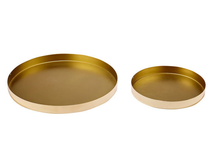 TEMPA Serviertablett 2er Set Aurora black matt ø 30/20 cm in präsentiert im Onlineshop von KAQTU Design AG. Tablett ist von TEMPA